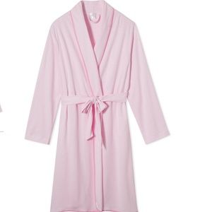 Lake Pajamas Pima Robe in Pale Pink - Size M